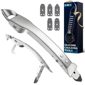 Ssc-1107 Amzbuy Stainless Steel Caulking Tools Kit 4 In 1 Silicone Grout Remover Sealant Rem