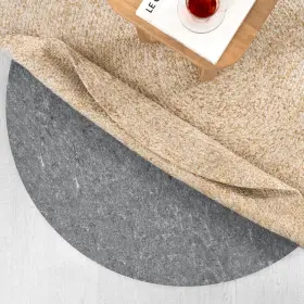 Amb01rpd-040r Anji Mountain Round 4ft X Non Slip Extra Strong Protective Rug Pad Fo