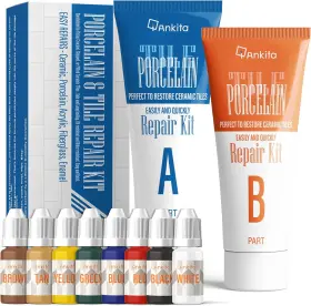 Ankita 313113423421 Ceramic And Porcelain Tile Repair Kit Color Match Strong Adhesion Filler For Ch