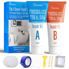 Ankita 69f35037dd929b3e29dad3ad Tub Repair Kit White Chip And Bathtub For Enamel Fiberglass