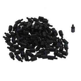 Antrader 18110501 M3 8 6mm Nylon Male Female Thread Hex Nuts Spacer 100pcs X
