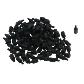 18110501 Antrader M3 8 6mm Nylon Male Female Thread Hex Nuts Spacer 100pcs X 18110501 Antrader M3 8 6mm Nylon Male Female Thread Hex Nuts Spacer 100pcs X