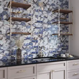 Apollo Tile 840175518739 Carnelian 3 Inch X 12 Glossy Sea Blue Glass Subway Wall Apollo Tile 840175518739 Carnelian 3 Inch X 12 Glossy Sea Blue Glass Subway Wall