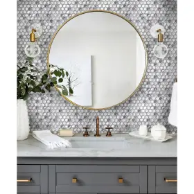 Apollo Tile 840175522941 10 Pack 10.8-in X 11.5-in Silver Hexagon