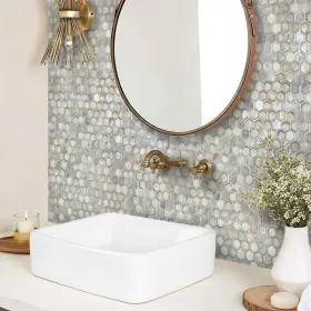 Apollo Tile 840175522965 10 Pack 10.8-in X 11.5-in White Hexagon
