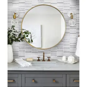 Apollo Tile 840175523528 5 Pack 11.8-in X Waterfall Platinum White Apollo Tile 840175523528 5 Pack 11.8-in X Waterfall Platinum White