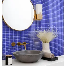 Apollo Tile 840175523740 10 Pack 11.8-in X Royal Blue Bevelled