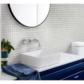 Apollo Tile 840175523818 10 Pack 11.8-in X Abalone Gray Bevelled Grey Apollo Tile 840175523818 10 Pack 11.8-in X Abalone Gray Bevelled Grey