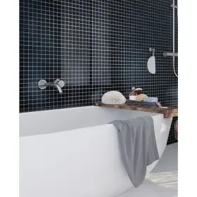 Apollo Tile 840175523962 10 Pack 11.8-in X Black Mini Square 1x1