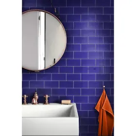Apollo Tile 840175524020 3 Inch X 6 Colorway Glossy Cobalt Blue Glass