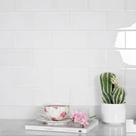 Apollo Tile 840175524068 3 Inch X 6 Colorway Glossy White Glass 5 Sq
