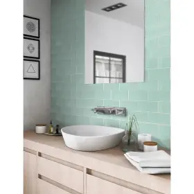 Apollo Tile 840175524174 40 Pack 3-in X 6-in Cadet Blue Rectangular Apollo Tile 840175524174 40 Pack 3-in X 6-in Cadet Blue Rectangular