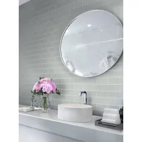 Apollo Tile 840175524211 40 Pack 3-in X 6-in Mink Gray Rectangular Subway Matte Finished