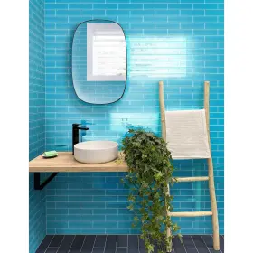 Apollo Tile 840175524280 20 Pack 3-in X 12-in Cerulean Blue Rectangular Subway Glossy
