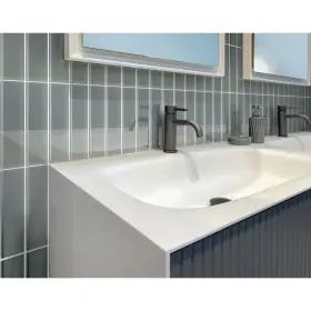 Apollo Tile 840175524341 3 Inch X 12 Colorway Glossy Stone Blue Glass Grey