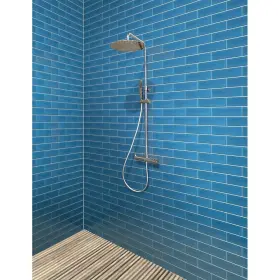 Apollo Tile 840175524495 3 Inch X 12 Colorway Matte Cerulean Blue Glass
