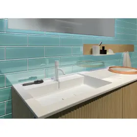 Apollo Tile 840175524518 12 Pack 4-in X 16-in Turkish Blue Rectangular