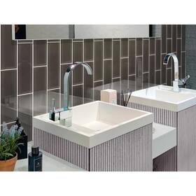 Apollo Tile 840175524600 4 Inch X 16 Colorway Glossy Ash Gray Glass Grey