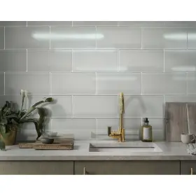 Apollo Tile 840175524631 15 Pack 8-in X 16-in Abalone Gray Rectangular Grey