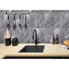 Apollo Tile 840175525775 Gray 4- Inch X 12- Polished Marble Subway Grey