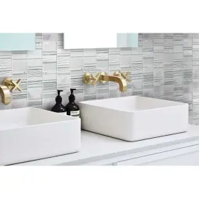Apollo Tile 840175527175 5 Pack White And Gray 11.6- Inch X 11.7- Honed Grey