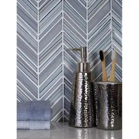 Apollo Tile 840175527304 10 Inch X Glacier Glossy Matte Blue Gray Glass Grey