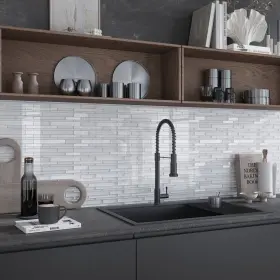 Apollo Tile 840175527397 Silver White 118-in X 122-in Linear Polished