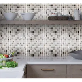 Apollo Tile 840175528080 5 Pack Gray And Silver 12-in X Polished Grey