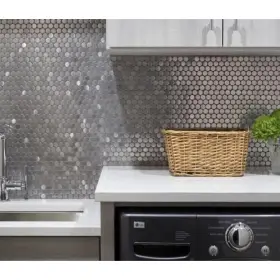 Apollo Tile 840175528127 5 Pack Silver 11.7-in X Polished