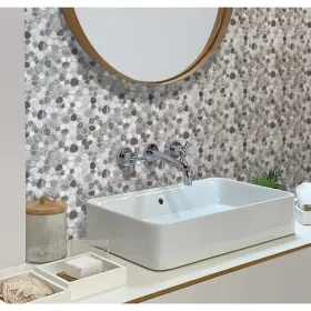 Apollo Tile 840175528691 Gray 11.8- Inch X 12.4- Pebble Polished Marble Grey Apollo Tile 840175528691 Gray 11.8- Inch X 12.4- Pebble Polished Marble Grey