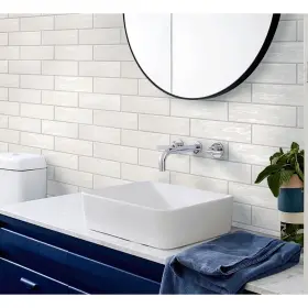 Apollo Tile 840175530106 White 2.58- Inch X 8- Polished Ceramic Subway