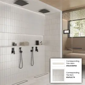 Apollo Tile 840175530298 White 2.5- Inch X 8- Matte Glossy Ceramic