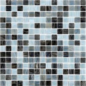 Apollo Tile 840175581849 12 Inch X Mingles Glossy Dark Gray Glass