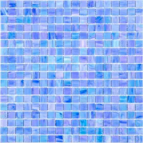 Apollo Tile 840175582488 12 Inch X Skosh Glossy Rainbow Blue Glass