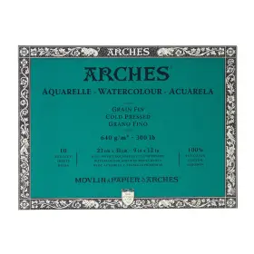 1795065 Arches Water Colour Block 300 Lb / 640gsm Cold Pressed 9 Inch X 12 X12