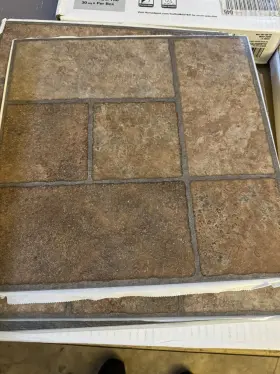 26294061 Armstrong Trafficmaster Bodden Bay Terra Cotta 3 Milx12 Inch X13 Peel And Stick Vinyl Tile Floor
