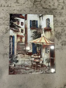 15-3432 Art And Tile - Tuscany Italy Ceramic Mural Backsplash 12 Set