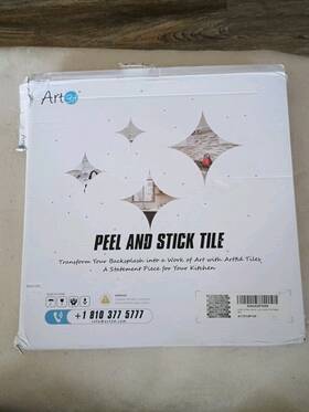 Art3d 17003wg 10-piece Peel And Stick Kitchen/bathroom Backsplash Tiles Wall 10p