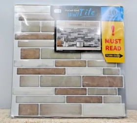 17013p10 Art3d 10-pack Kitchen Backsplash Peel And Stick Self Adhesive Wall Tiles