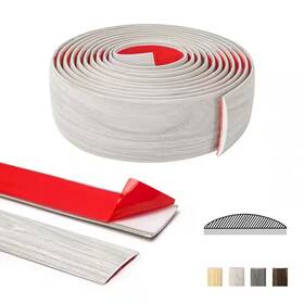 Art3d 313054941916 White-washed 1.57 Inch X 120 Self Adhesive Vinyl Transition Strip For Joining