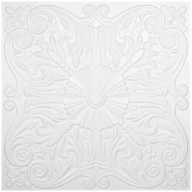 Art3d 712809591602 2ftx2ft Pvc Decorative Drop Ceiling Tile Glue-up White 2 X