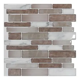 Art3d 728370565386 12 Inch X12 Vinyl Peel And Stick Backsplash Tile 10 Sheets Multi-color 11.8 In