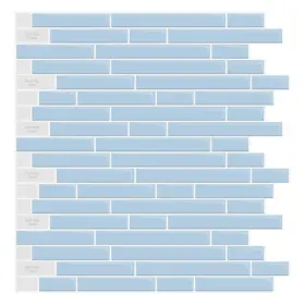 Art3d 728370566420 Peel And Stick Tile For Kitchen Self-adhesive Blue 12 X