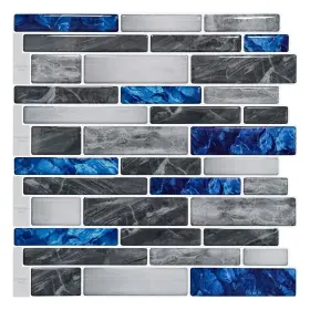 Art3d 728370567380 12 Inch X12 Vinyl Peel And Stick Backsplash Tile 10-pack Blue Marble 10 Pack