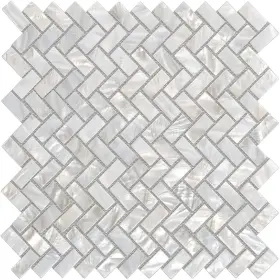 Art3d 728370568714 12 Inch X12 Mother Of Cultured Pearl Tile Rectangle White With X