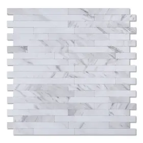 Art3d 941197800735 Peel And Stick Stone Backsplash Tile For Kitchen Granite White