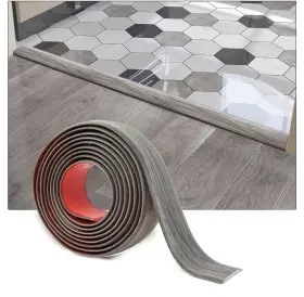 Art3d 941197820665 Self Adhesive Vinyl Floor Transition Strip Laminate Gray New Art3d 941197820665 Self Adhesive Vinyl Floor Transition Strip Laminate Gray New