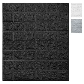 Art3d 941197821419 30pcs 3d Brick Wallpaper Faux Foam Peel And Stick For Bedroom