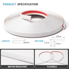 Art3d 941197829644 20ft Peel And Stick Vinyl Corner Trim For Tile