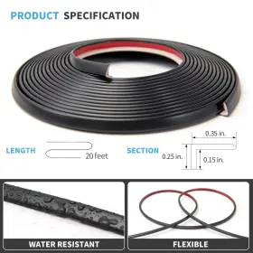 Art3d 941197829651 20ft Peel And Stick Vinyl Corner Trim For Tile